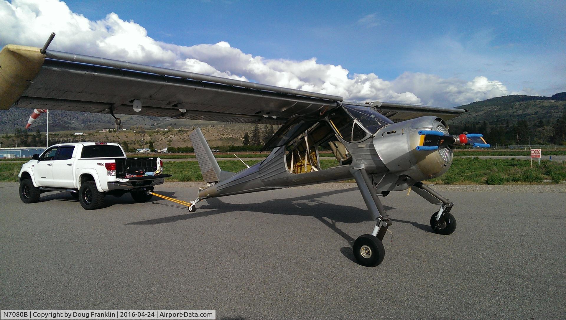 N7080B, PZL-Okecie PZL-104 Wilga 80 C/N CF21920934, Wing's are on..