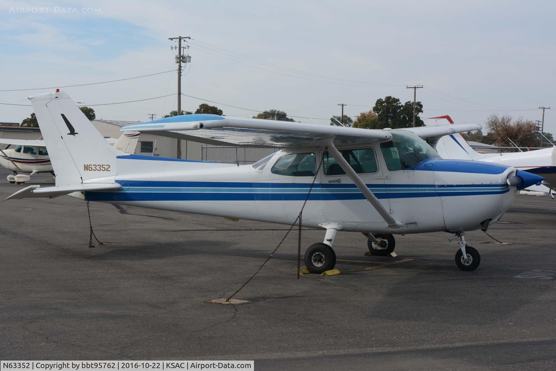 N63352, 1981 Cessna 172P C/N 17275425, on the ramp at KSAC