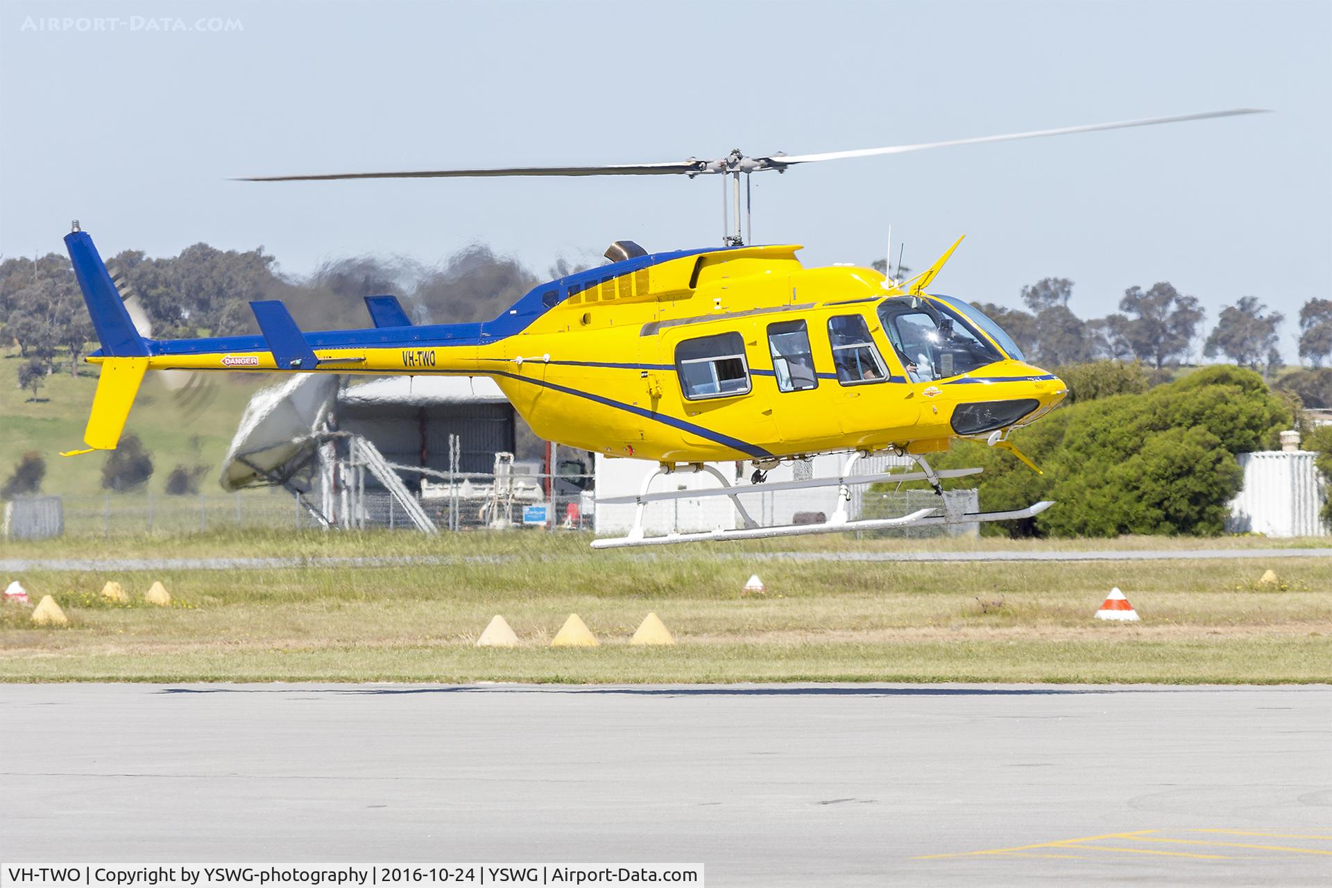 VH-TWO, 1982 Bell 206L-1 LongRanger II C/N 45721, Ausjet/Heli Experiences (VH-TWO) Bell 206L-1 LongRanger at Wagga Wagga Airport.