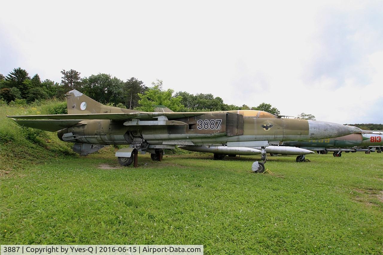 3887, Mikoyan-Gurevich MiG-23MF C/N 0390213887, Mikoyan-Gurevich MiG-23MF, Preserved at Savigny-Les Beaune Museum