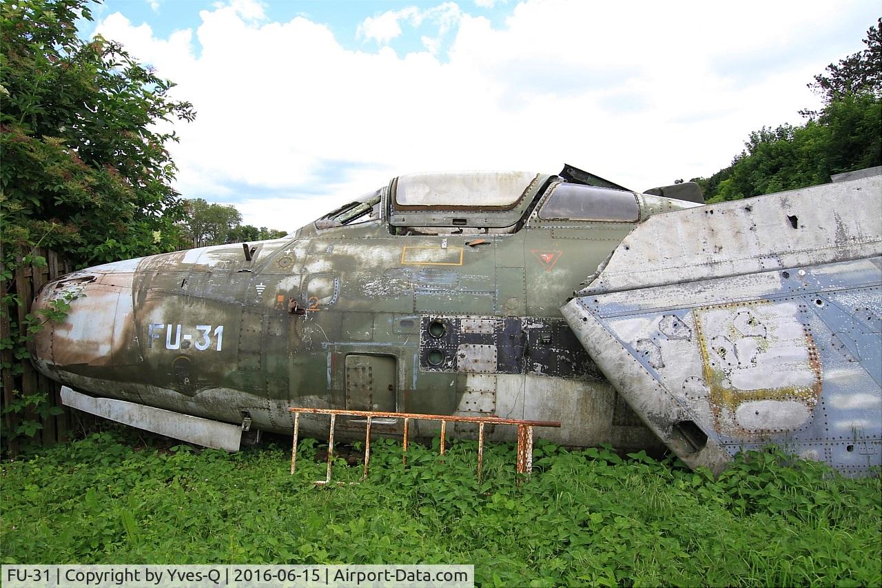 FU-31, Republic F-84F-51-RE Thunderstreak C/N Not found FU-31, Republic F-84F-51-RE Thunderstreak, Stored at Savigny-Les Beaune Museum