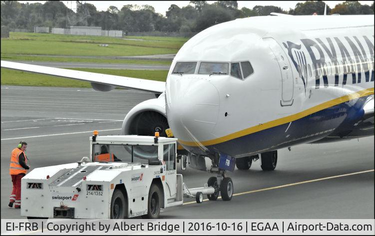 EI-FRB, 2016 Boeing 737-8AS C/N 44726, Push-out before departure to Gatwick.
