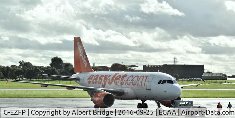 G-EZFP, 2009 Airbus A319-111 C/N 4087, Push-out before departure to Glasgow.
