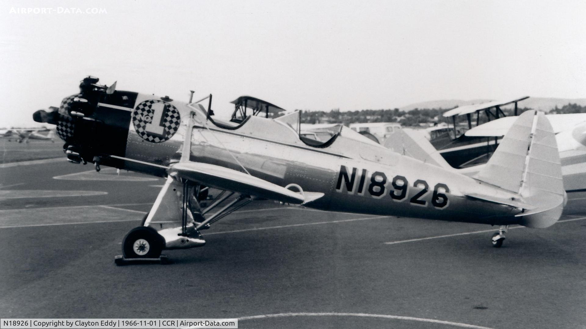 N18926, 1941 Ryan ST3KR C/N 1001, Concord California 1966.