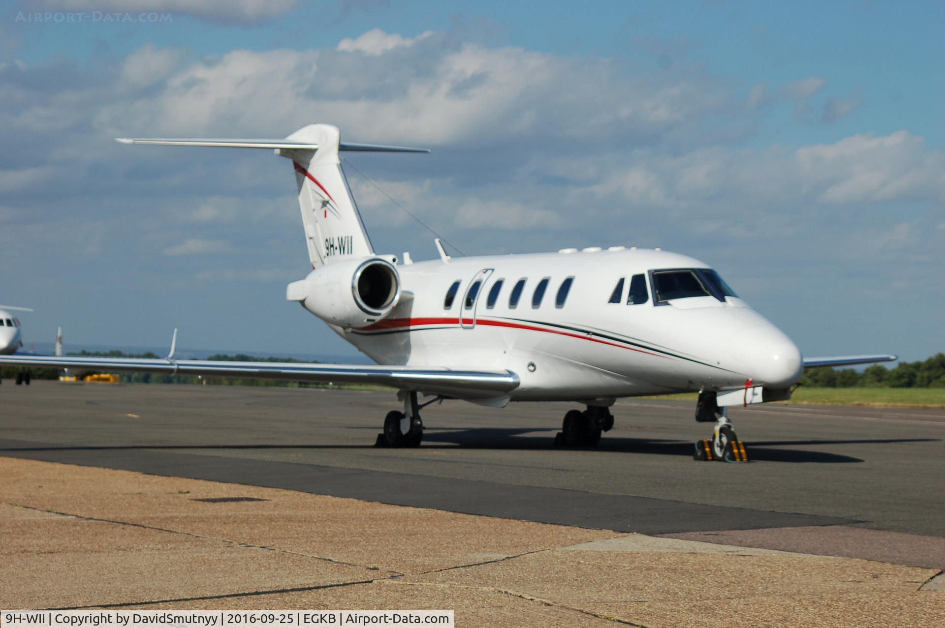 9H-WII, 1998 Cessna 650 Citation VII C/N 650-7090, Parked at London Biggin Hill airport.