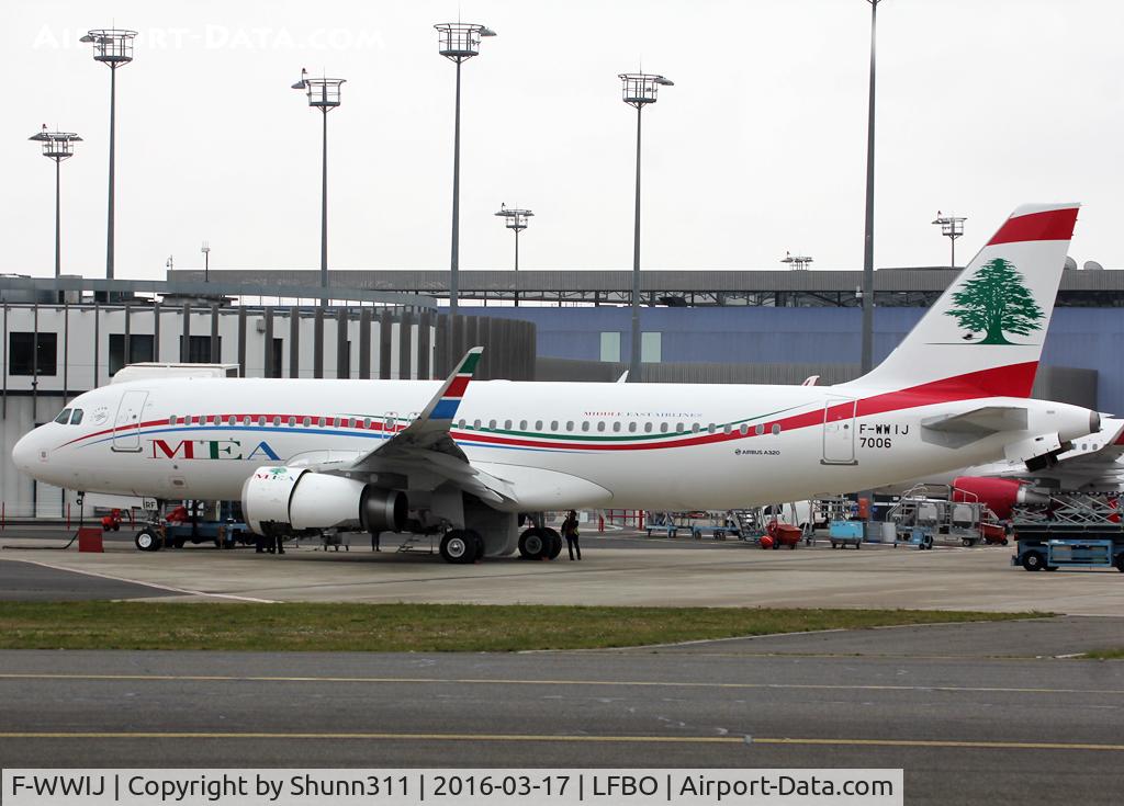 F-WWIJ, 2016 Airbus A320-232 C/N 7006, C/n 7006 - To be T7-MRF