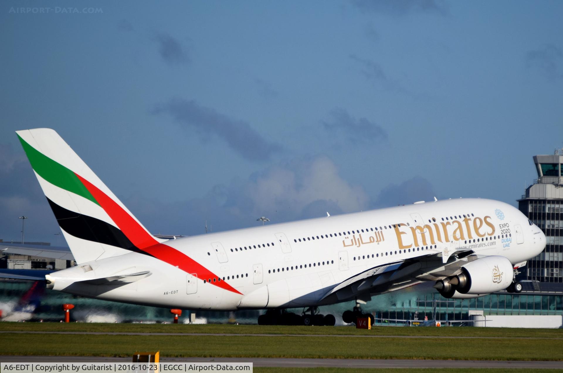 A6-EDT, 2011 Airbus A380-861 C/N 090, At Manchester