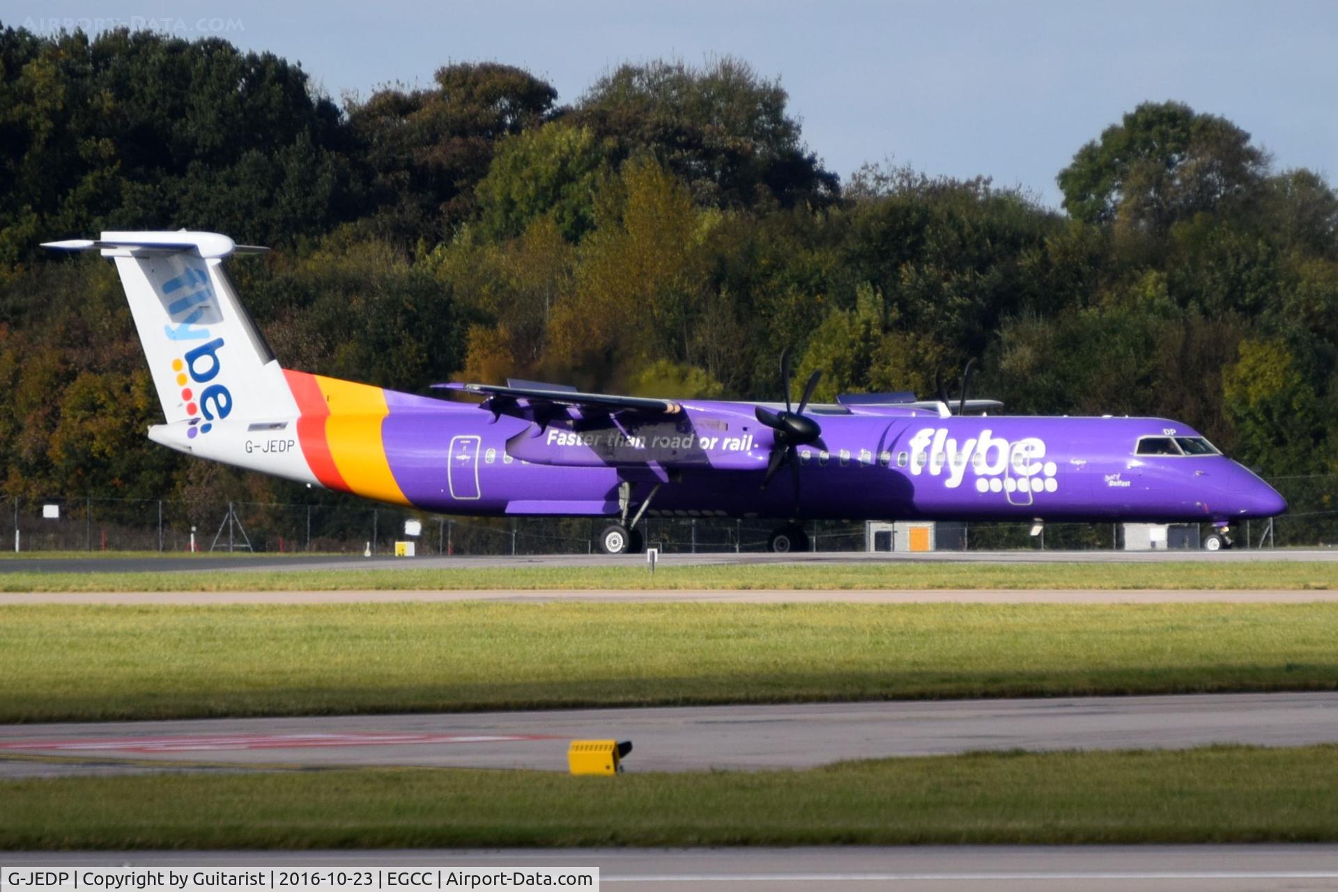 G-JEDP, 2003 De Havilland Canada DHC-8-402Q Dash 8 C/N 4085, At Manchester