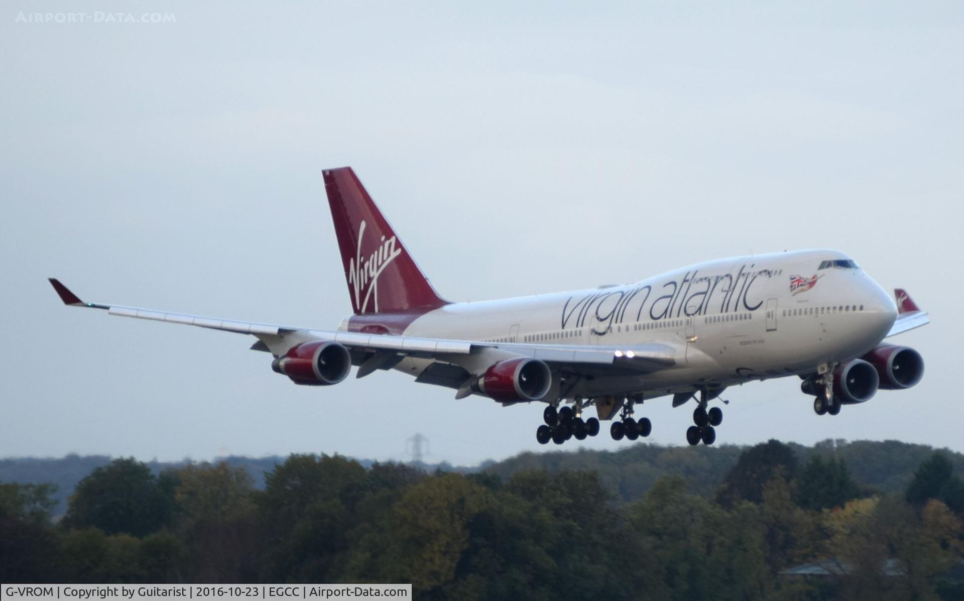G-VROM, 2001 Boeing 747-443 C/N 32339, At Manchester