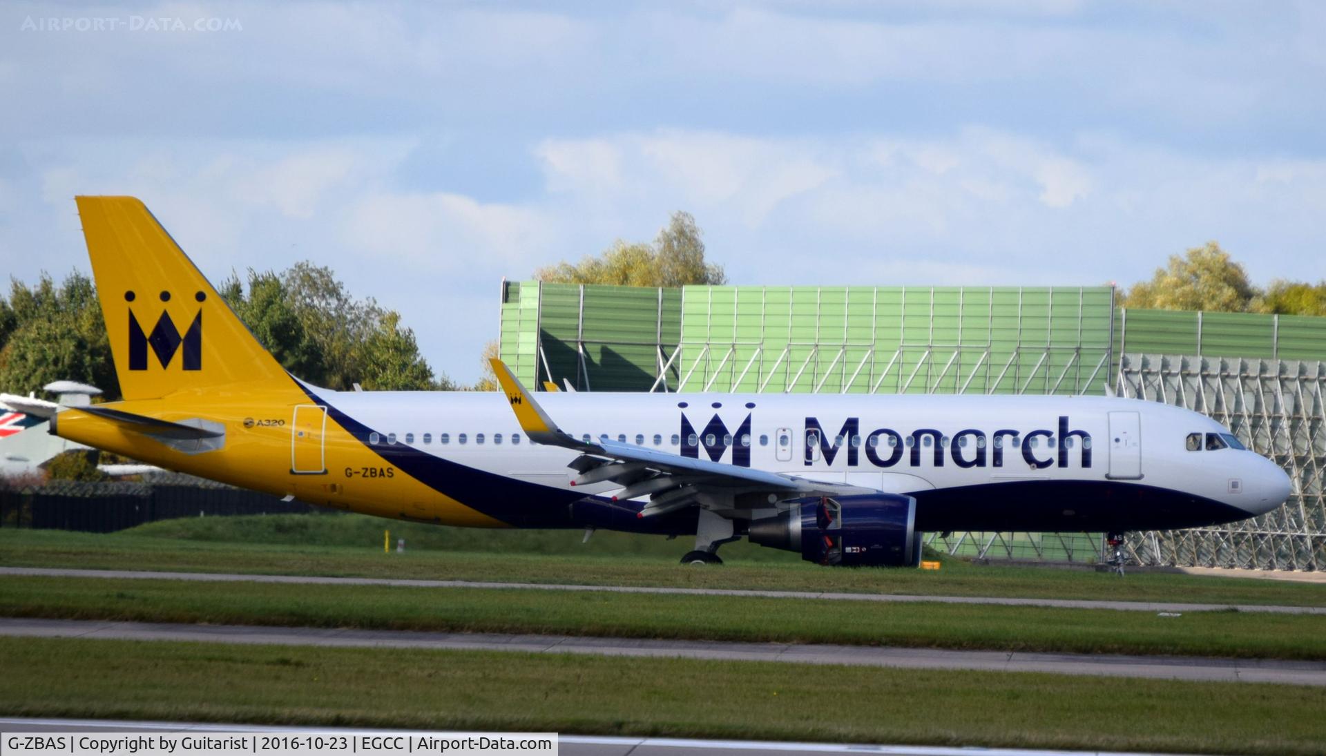 G-ZBAS, 2015 Airbus A320-214 C/N 6550, At Manchester
