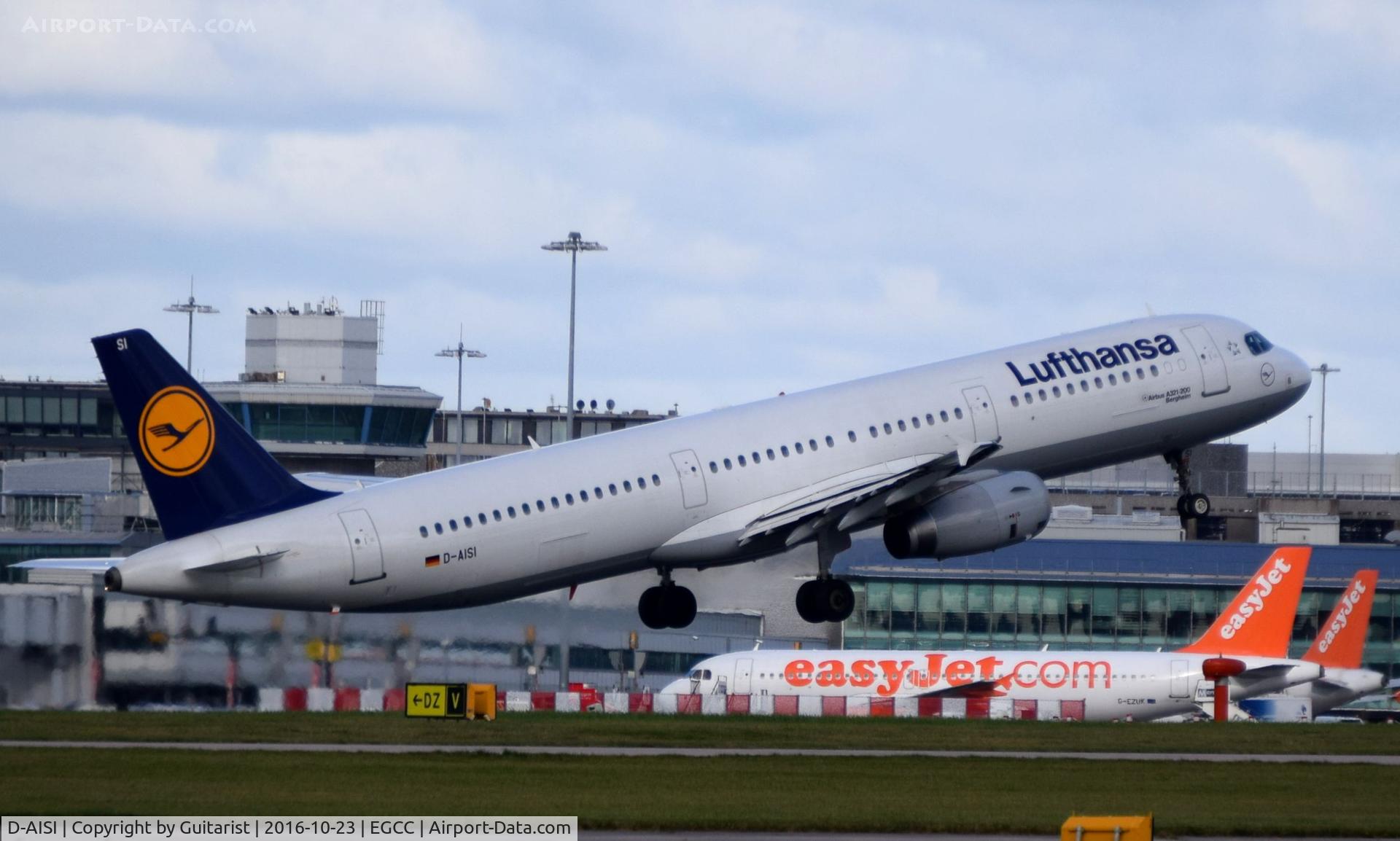 D-AISI, 2007 Airbus A321-231 C/N 3339, At Manchester