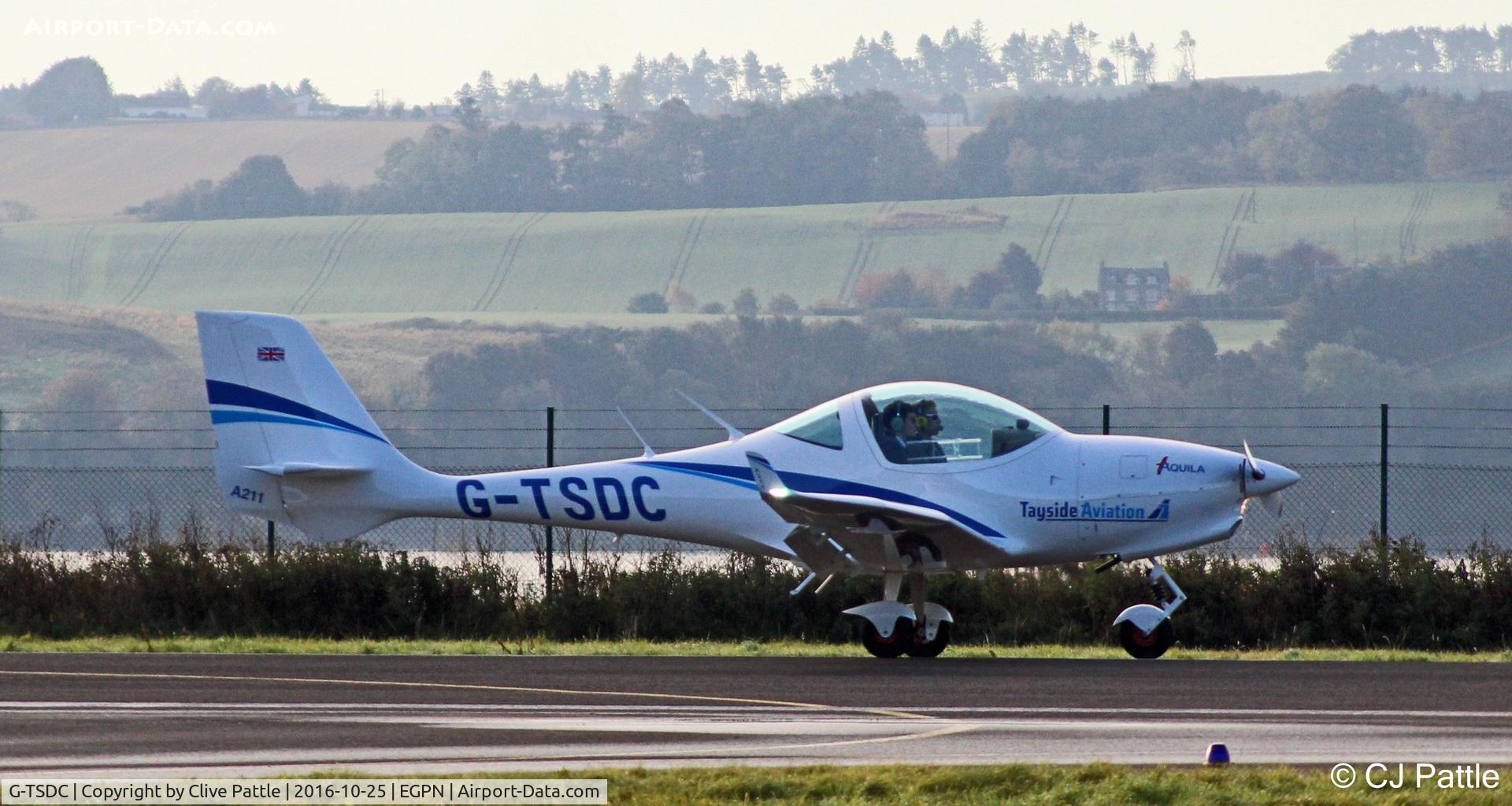 G-TSDC, 2016 Aquila AT01-100A C/N AT01-100A-332, Tayside Aviation in action at Dundee EGPN