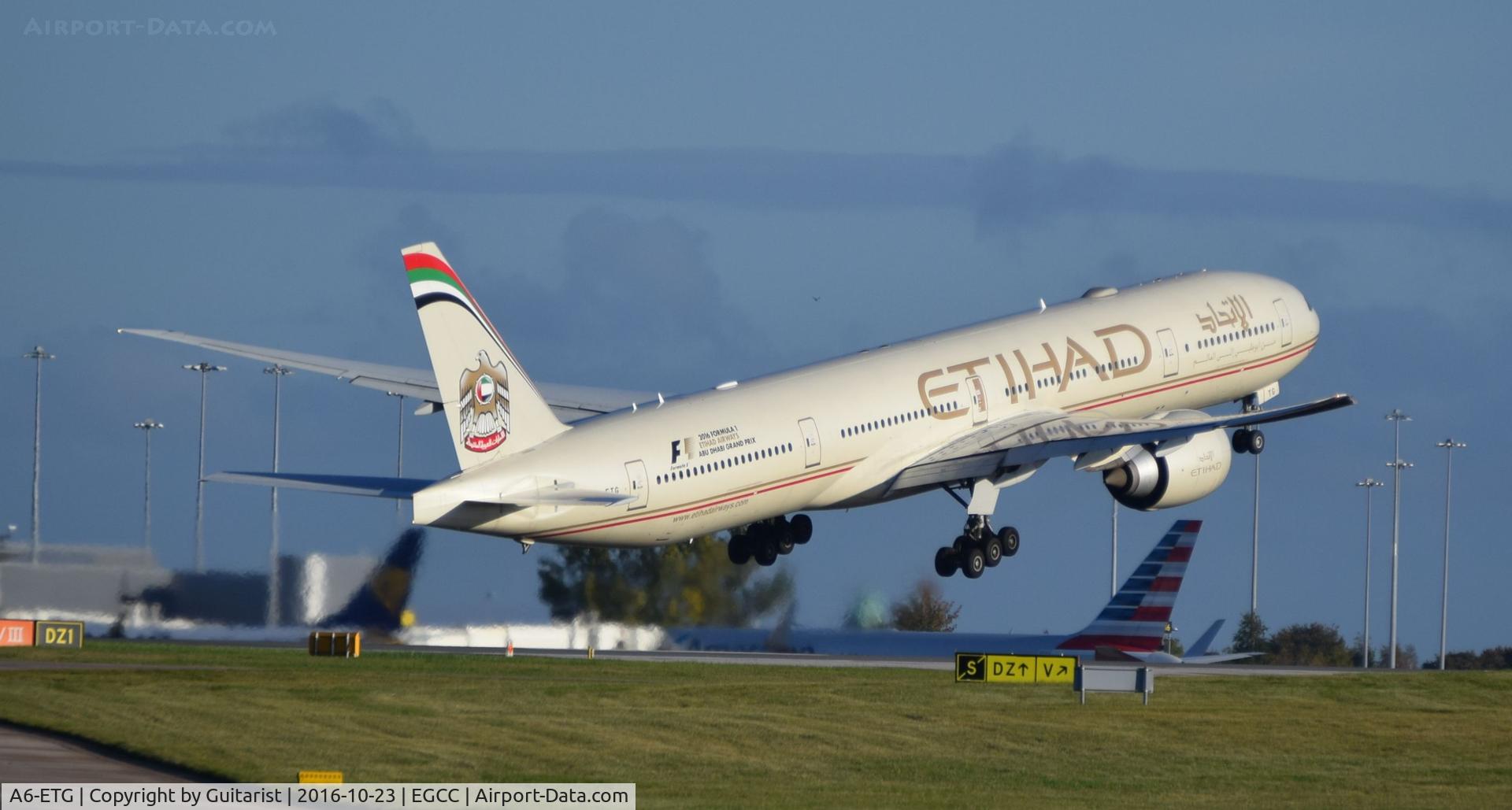A6-ETG, 2011 Boeing 777-3FX/ER C/N 39681, At Manchester