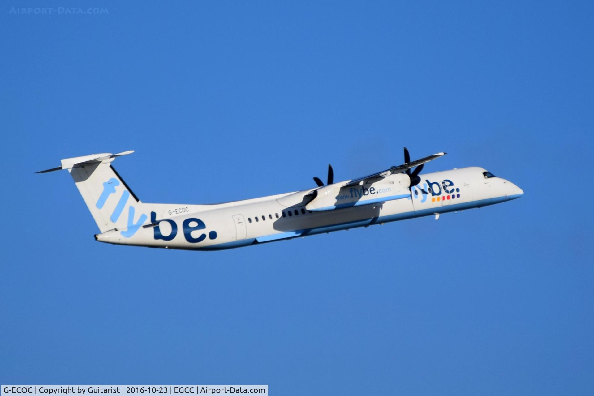 G-ECOC, 2007 De Havilland Canada DHC-8-402Q Dash 8 C/N 4197, At Manchester