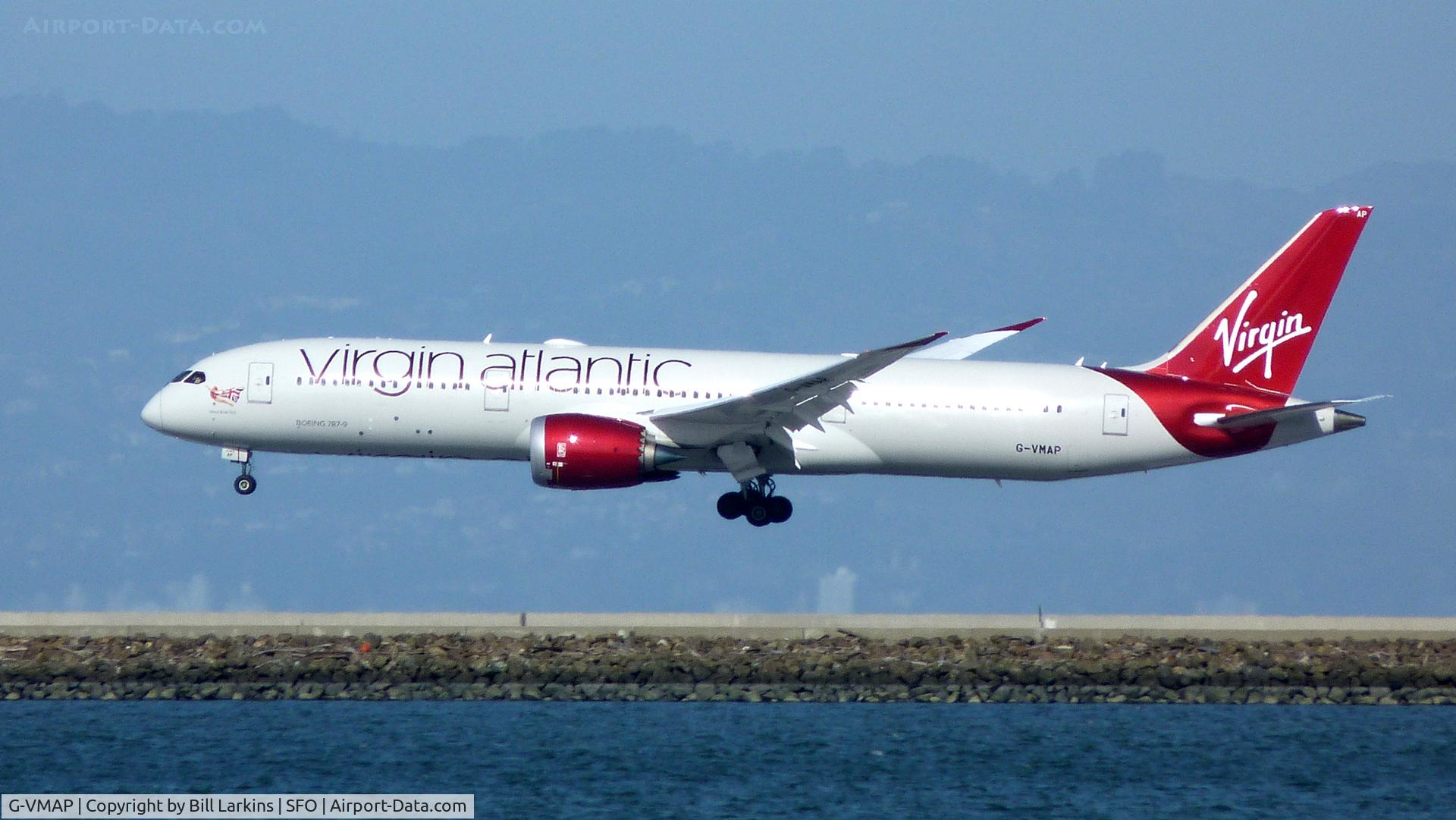 G-VMAP, 2015 Boeing 787-9 Dreamliner C/N 38047, Arriving at San Francisco.