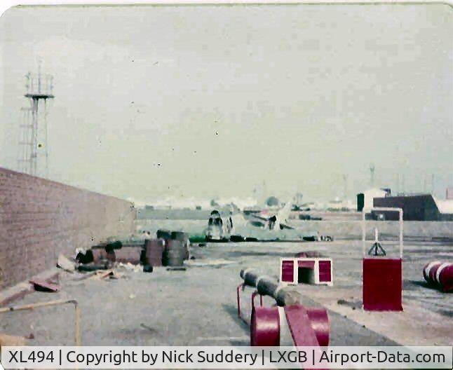 XL494, 1960 Fairey Gannet AEW.3 C/N F9453, On the dump in Gib