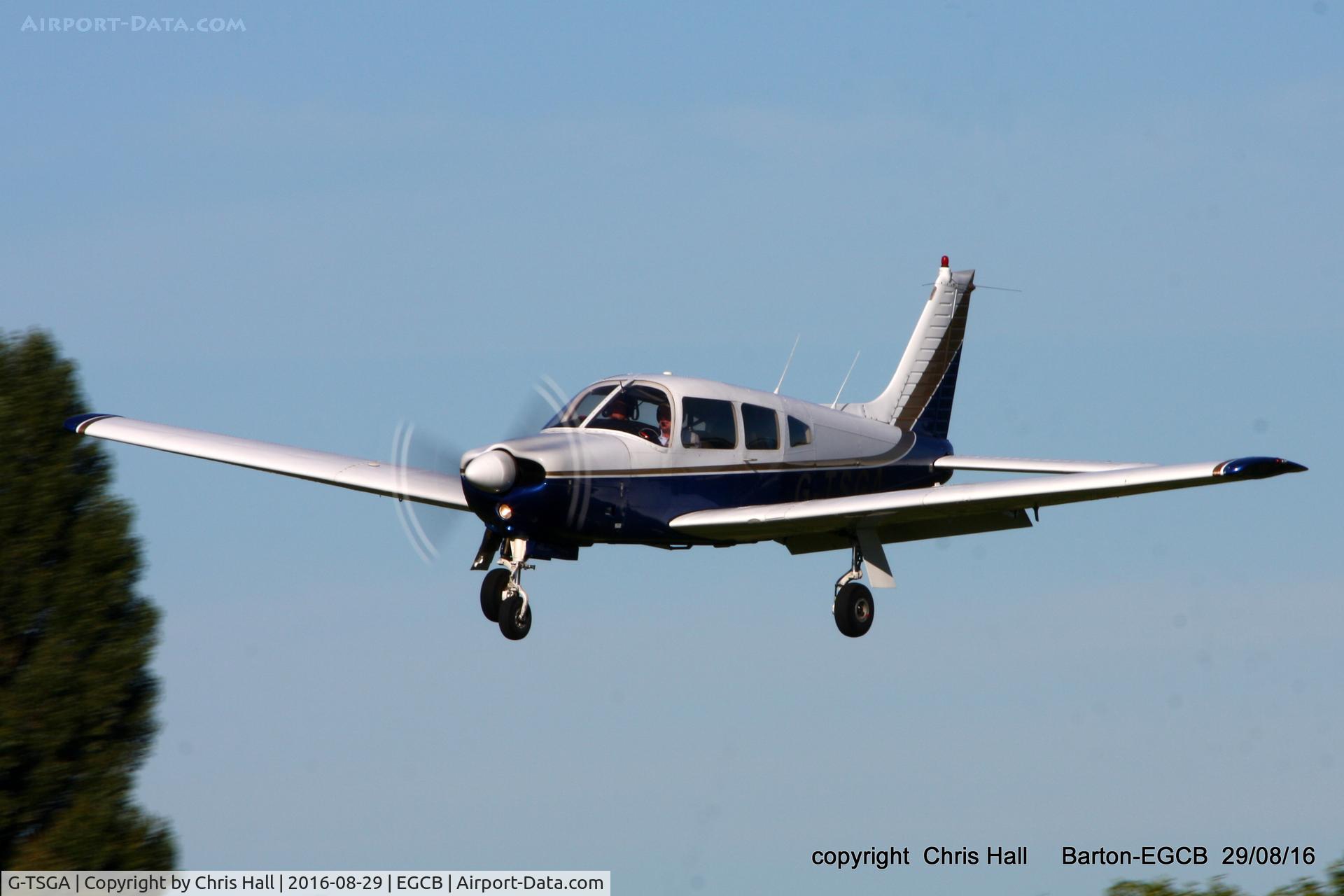 G-TSGA, 1977 Piper PA-28R-201 Cherokee Arrow III C/N 28R-7737082, at Barton