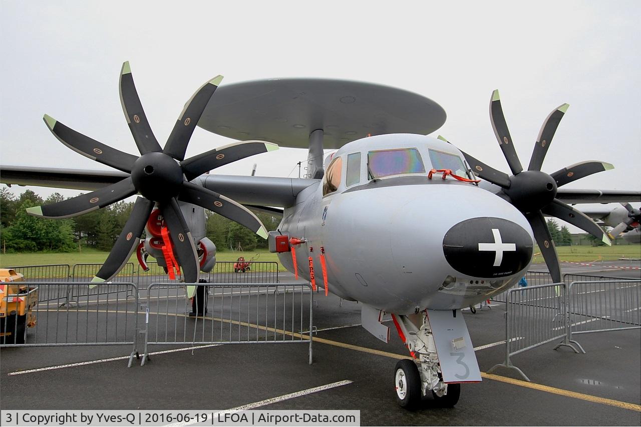 3, Northrop Grumman E-2C Hawkeye C/N FR-3, French Naval Aviation Grumman E-2C Hawkeye, Static display, Avord Air Base 702 (LFOA) Open day 2016