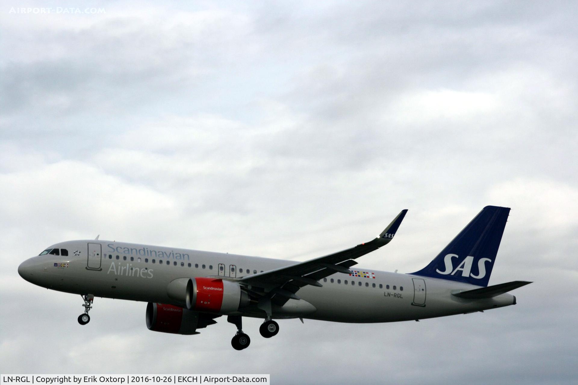 LN-RGL, 2016 Airbus A320-251NEO C/N 7290, LN-RGL brand new 320NEO landing after the second Commercial flight (SK403 from ARN).