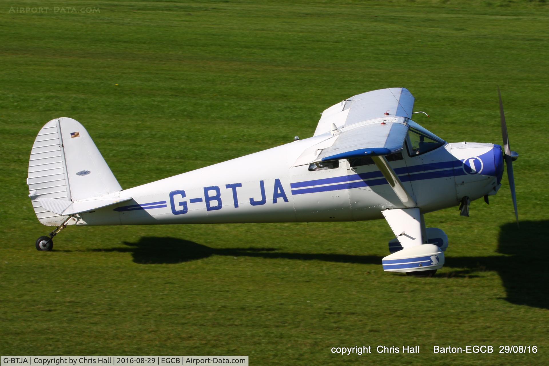 G-BTJA, 1947 Luscombe 8E Silvaire C/N 5037, at Barton