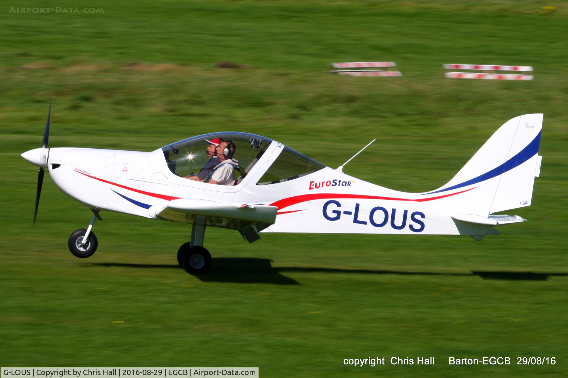 G-LOUS, 2016 Evektor EV-97 Eurostar SL C/N 2016-4234, at Barton