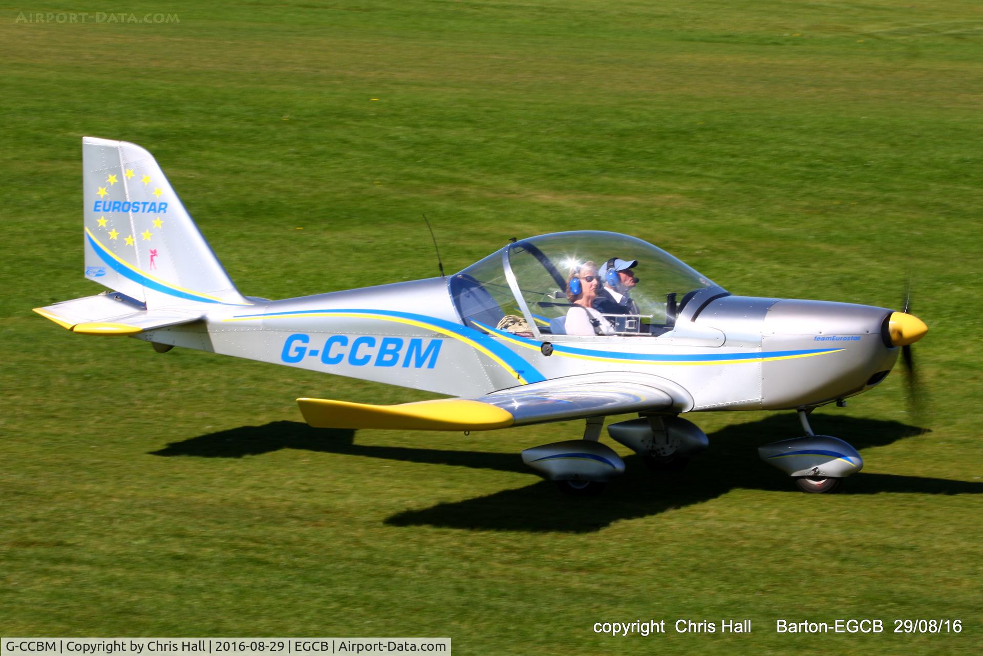 G-CCBM, 2003 Aerotechnik EV-97 Eurostar C/N PFA 315-14023, at Barton