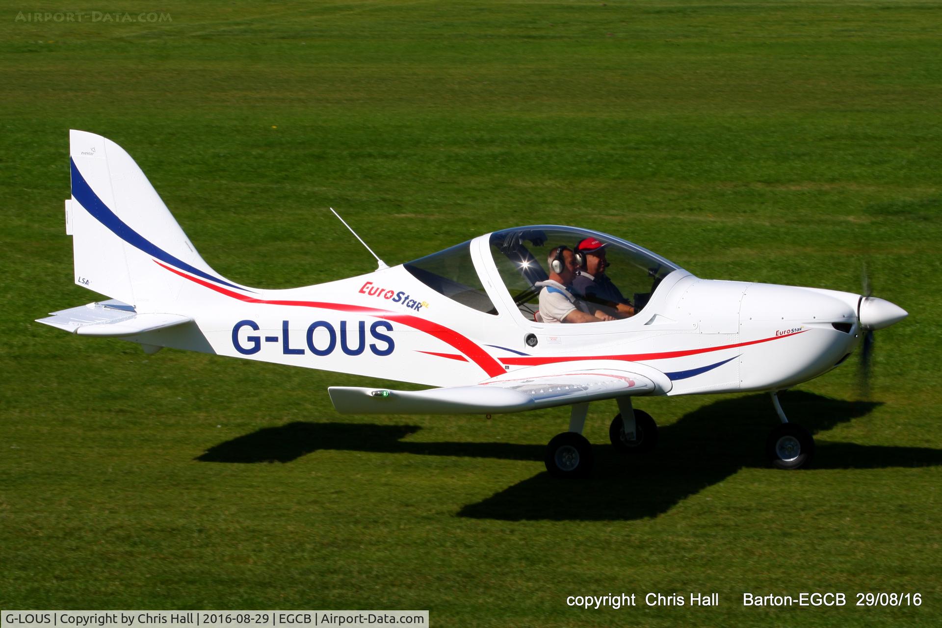 G-LOUS, 2016 Evektor EV-97 Eurostar SL C/N 2016-4234, at Barton