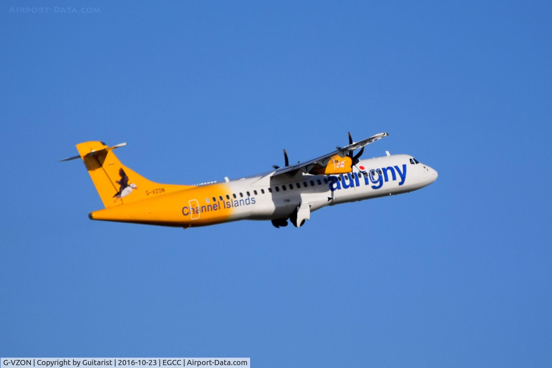 G-VZON, 2009 ATR 72-212A C/N 853, At Manchester
