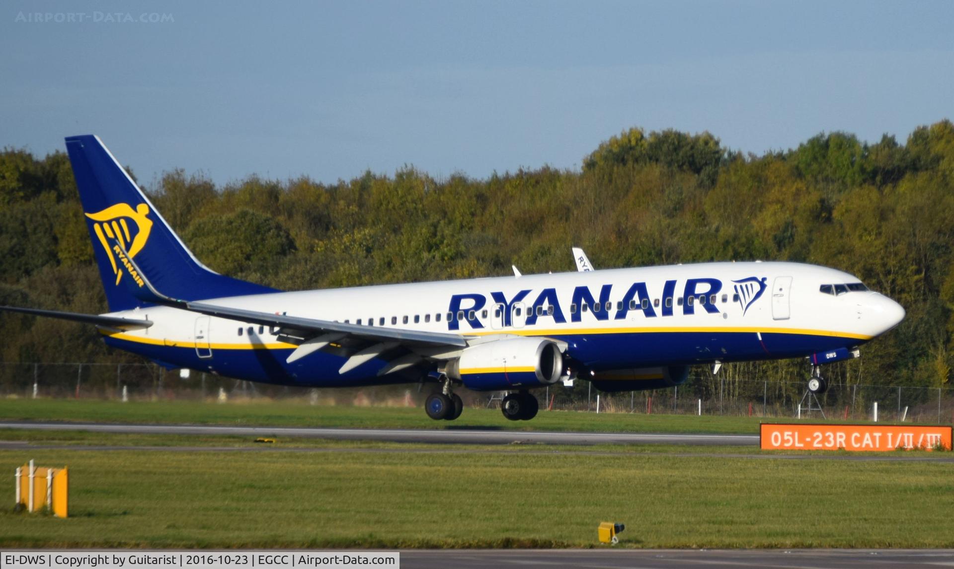 EI-DWS, 2007 Boeing 737-8AS C/N 33625, At Manchester