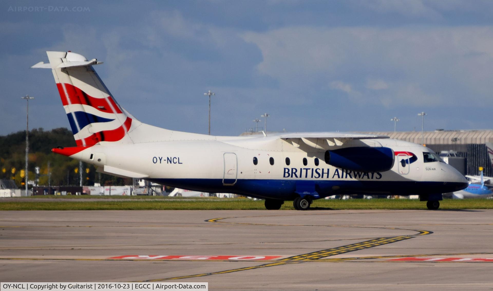 OY-NCL, 2001 Fairchild Dornier 328-310 328JET C/N 3192, At Manchester