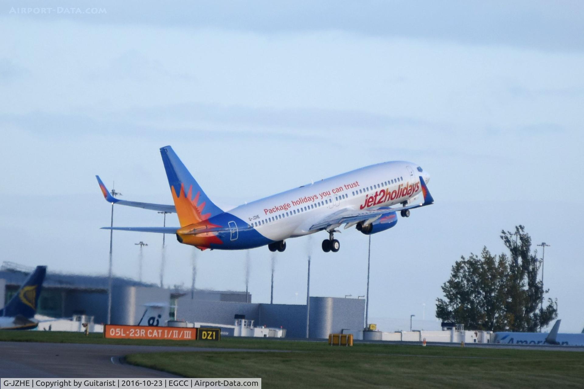 G-JZHE, 2000 Boeing 737-8K2 C/N 30390, At Manchester
