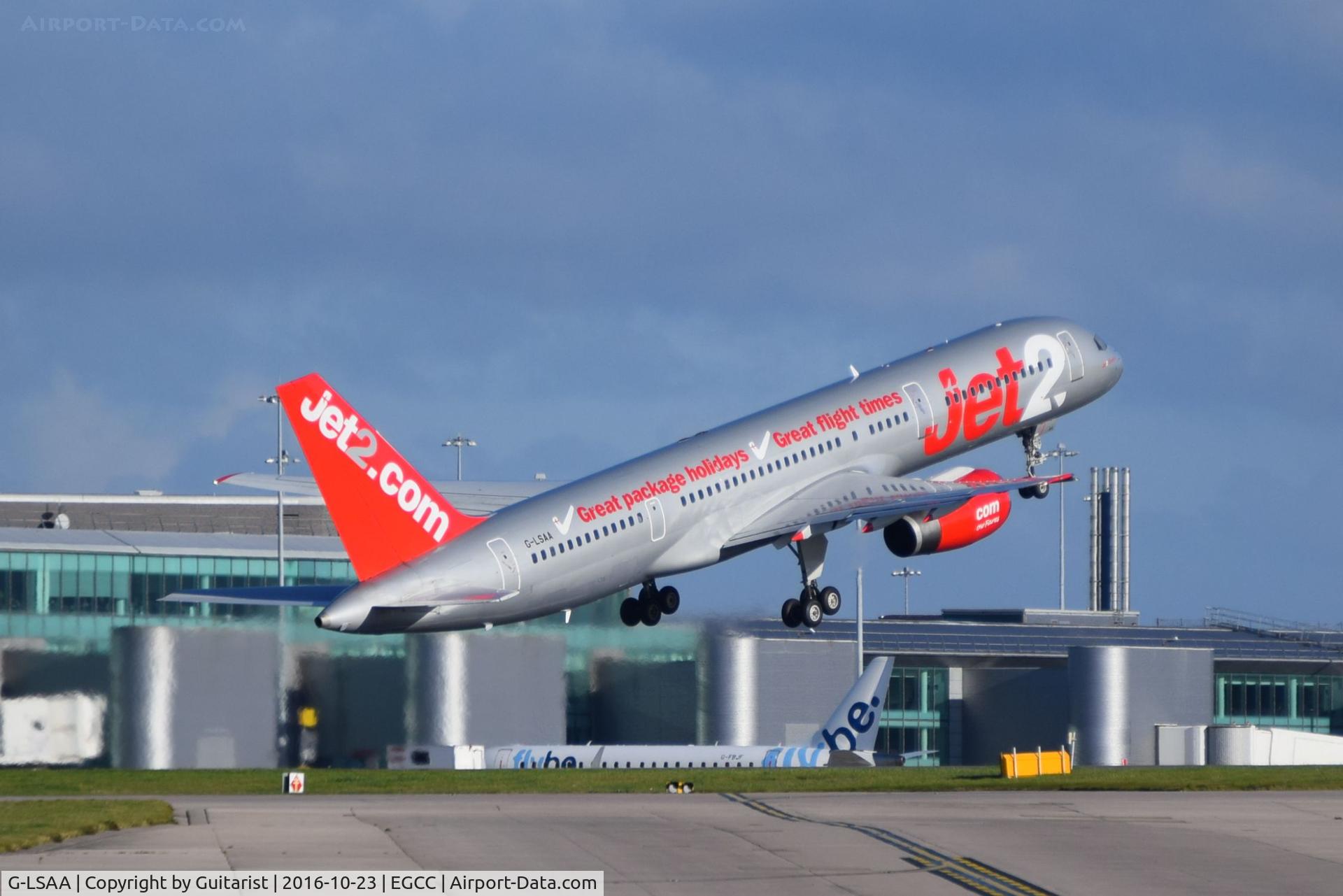 G-LSAA, 1988 Boeing 757-236 C/N 24122, At Manchester