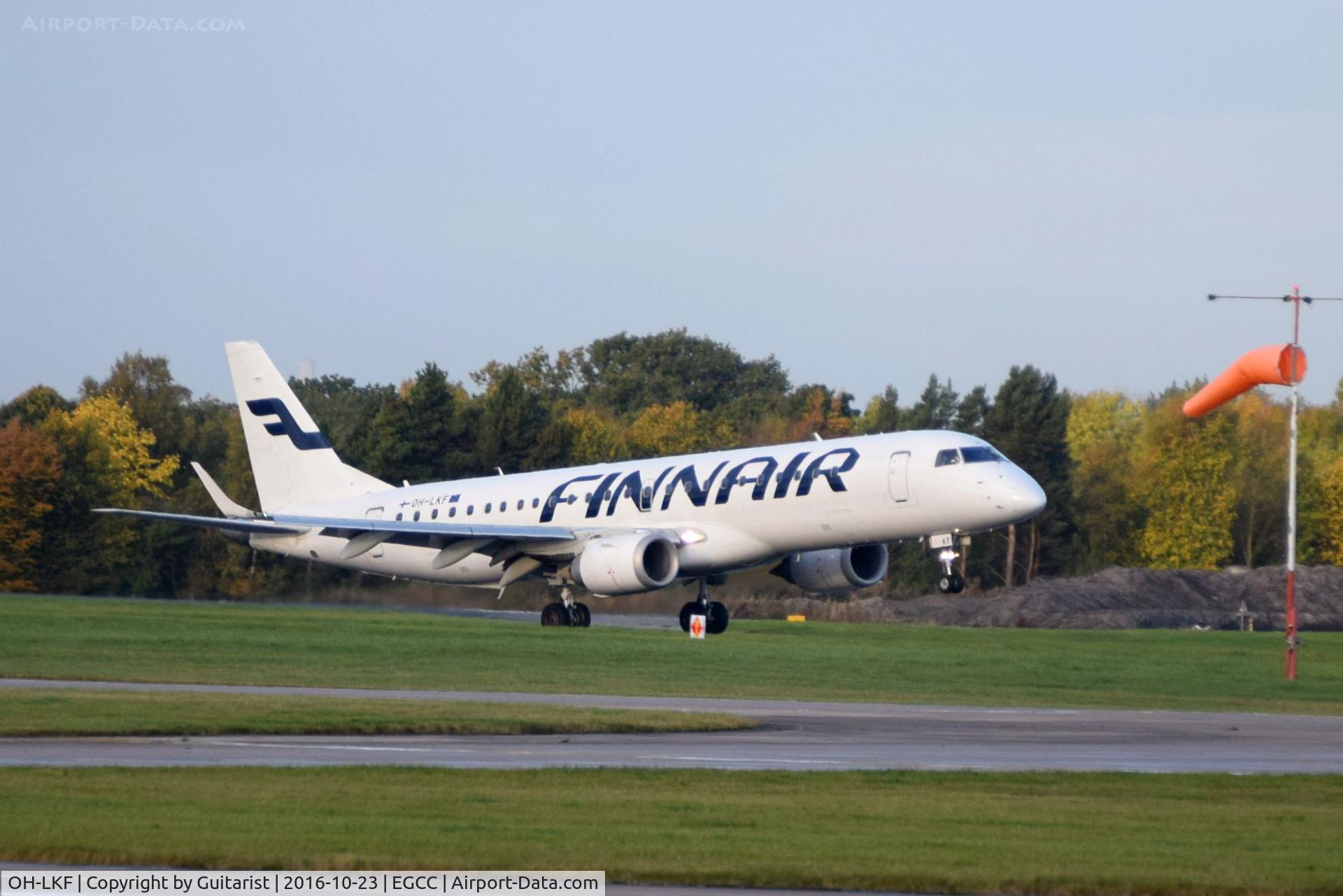 OH-LKF, 2007 Embraer 190LR (ERJ-190-100LR) C/N 19000066, At Manchester