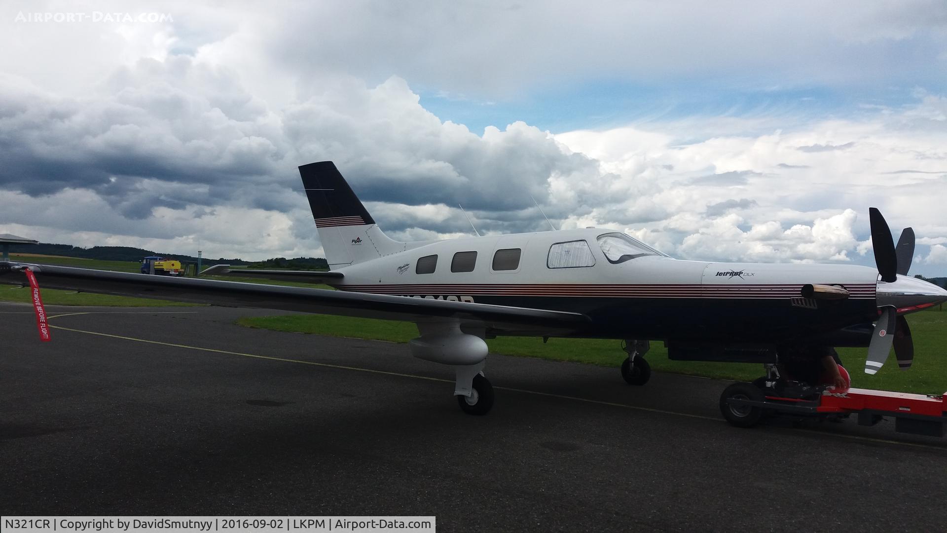 N321CR, 1997 Piper PA-46-350P Malibu Mirage C/N 4636124, Parking...