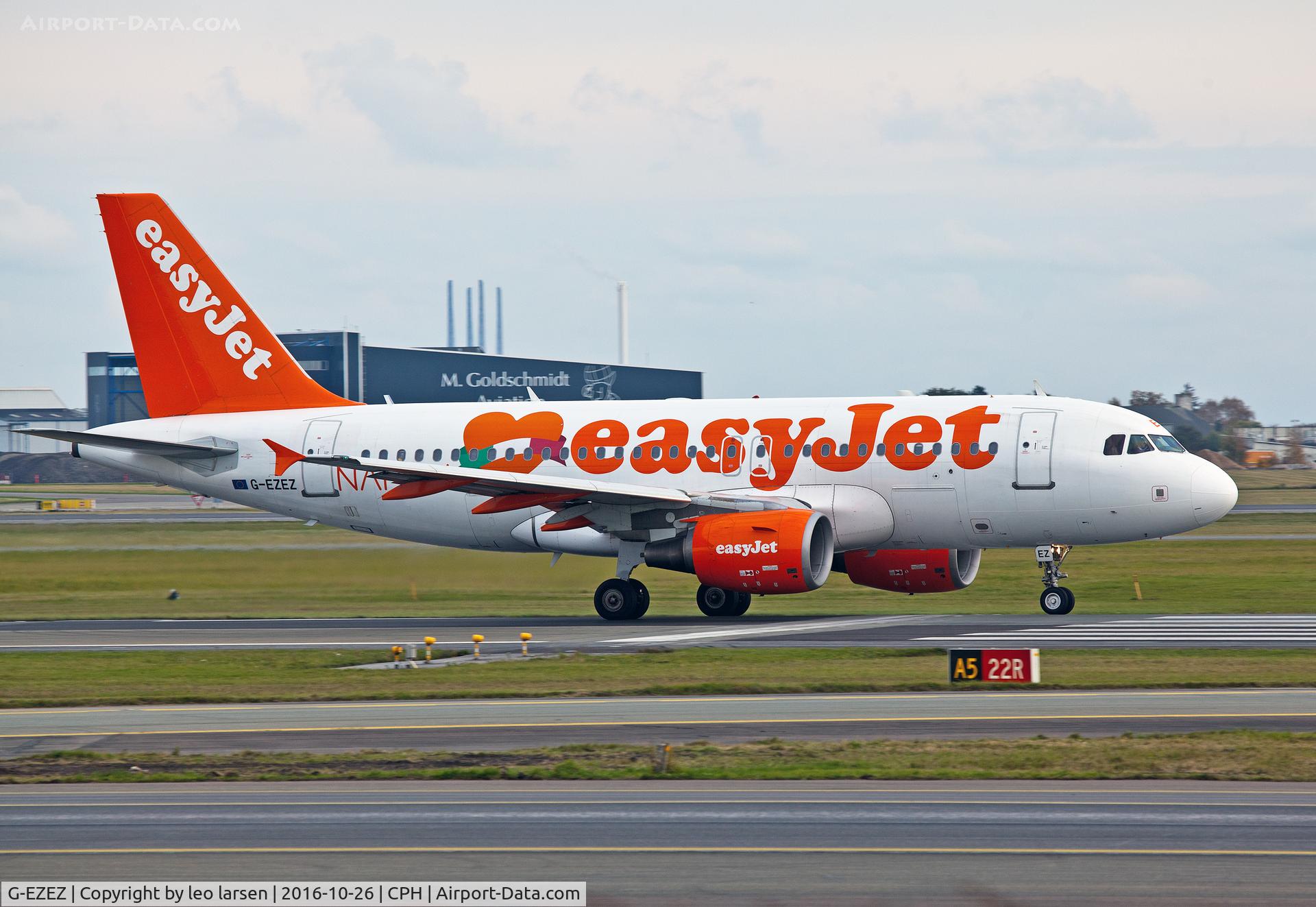 G-EZEZ, 2004 Airbus A319-111 C/N 2360, Copenhagen 26.10.16