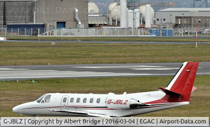 G-JBLZ, 2002 Cessna 550 Citation Bravo C/N 550-1018, Taxiing before departure.