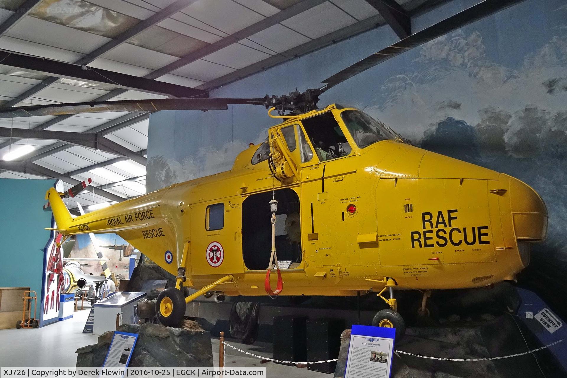 XJ726, 1955 Westland Whirlwind HAR.10 C/N WA97, Whirlwind HAR.10, seen at the Air World Museum Caernarfon Airport.