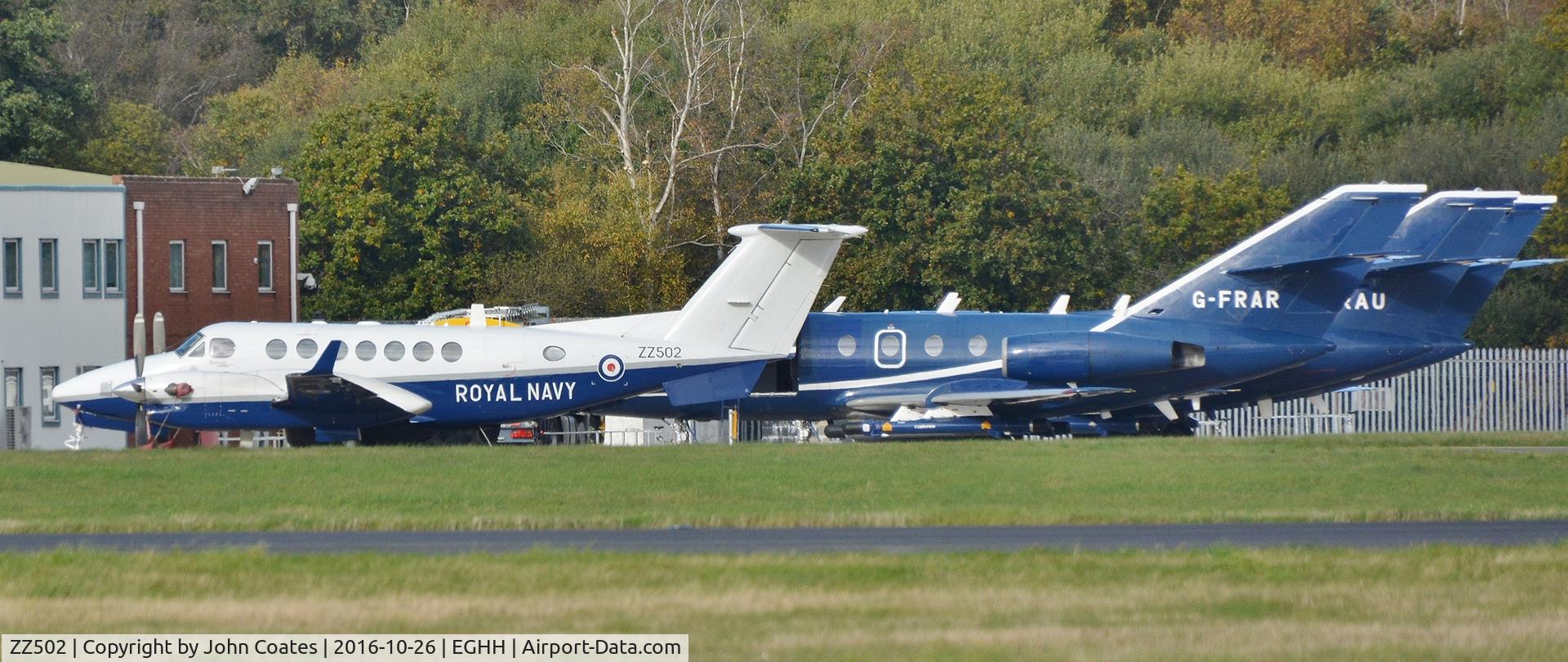 ZZ502, 2008 Hawker Beechcraft B350CER Avenger T1 C/N FL629, Visitor at Cobham