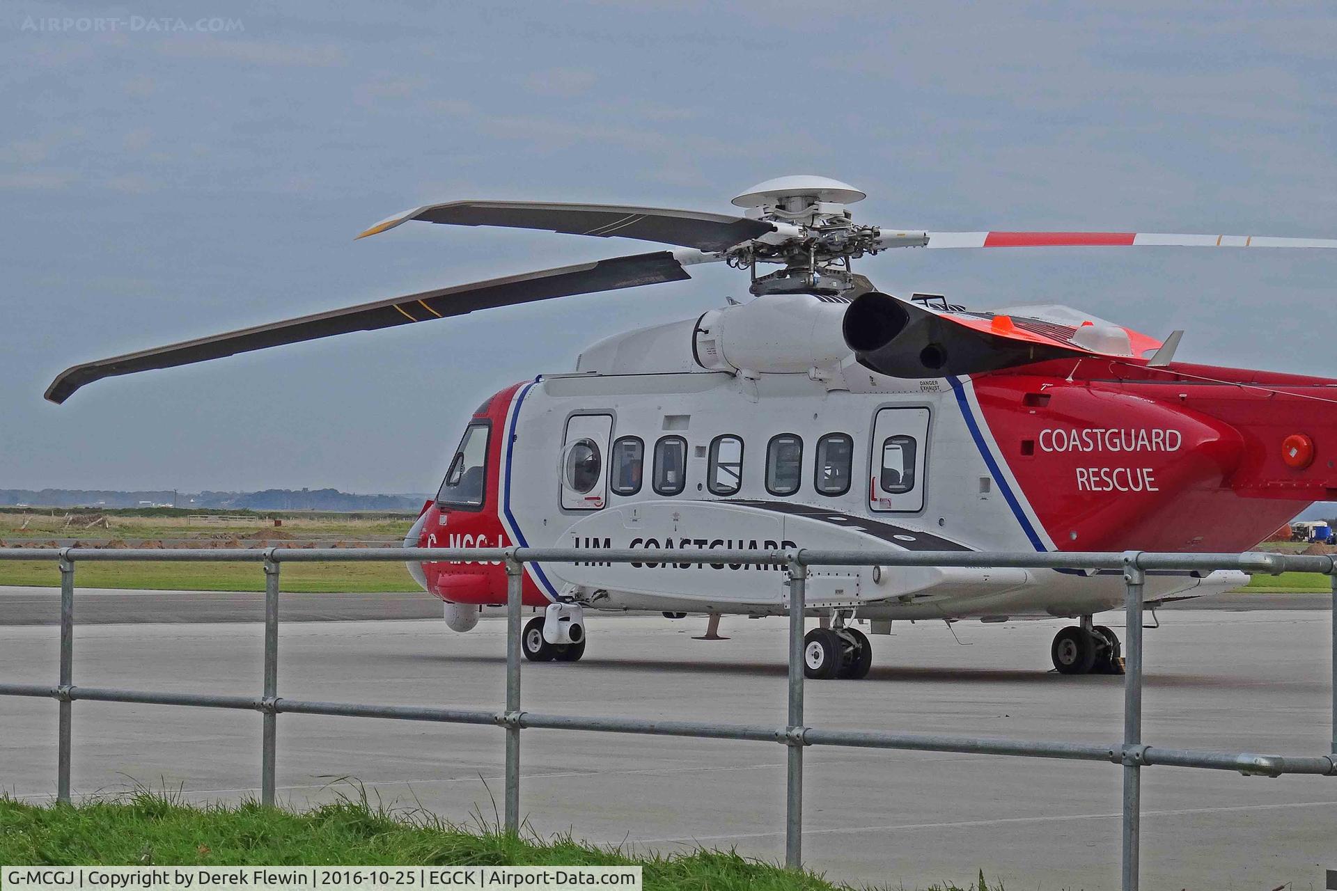 G-MCGJ, 2014 Sikorsky S-92A C/N 920248, S-92A, Caernarfon based, Bristow Helicopters Ltd, HM Coastguard, previously N248N, seen parked up.