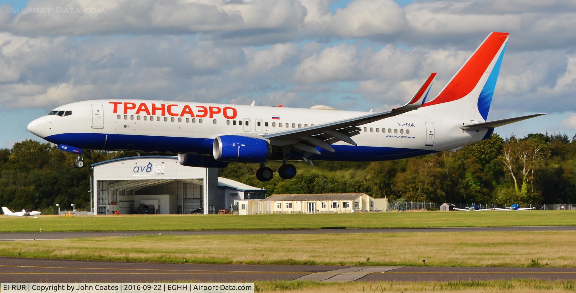 EI-RUR, 2015 Boeing 737-8MC C/N 44435, Arriving for repaint to Rossiya livery