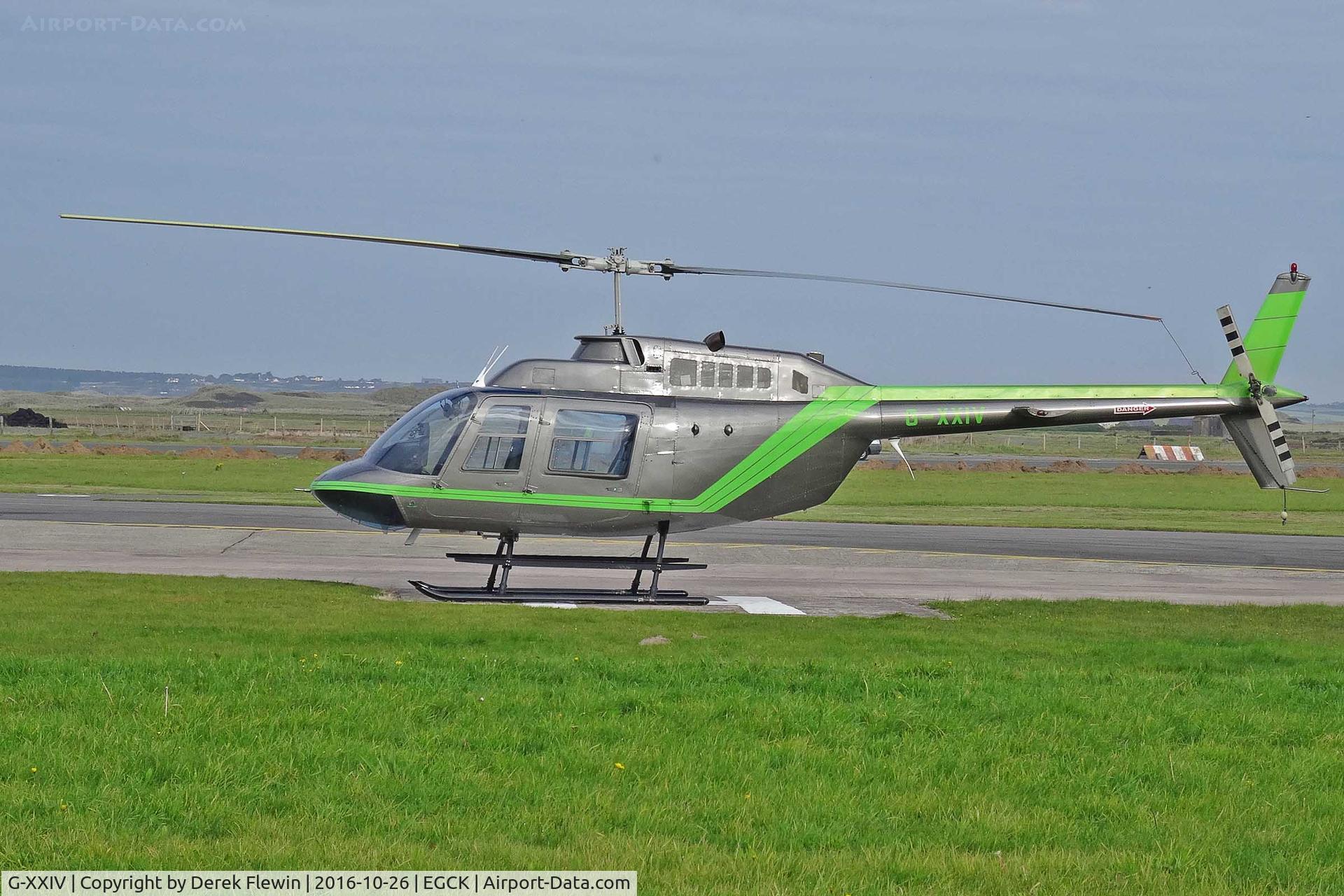 G-XXIV, 1989 Agusta AB-206B JetRanger II C/N 8717, JetRanger II, Heliart Ltd, seen parked up.
