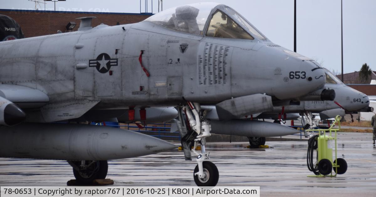 78-0653, 1978 Fairchild Republic A-10C Thunderbolt II C/N A10-0273, Nose markings show a busy 6 months.