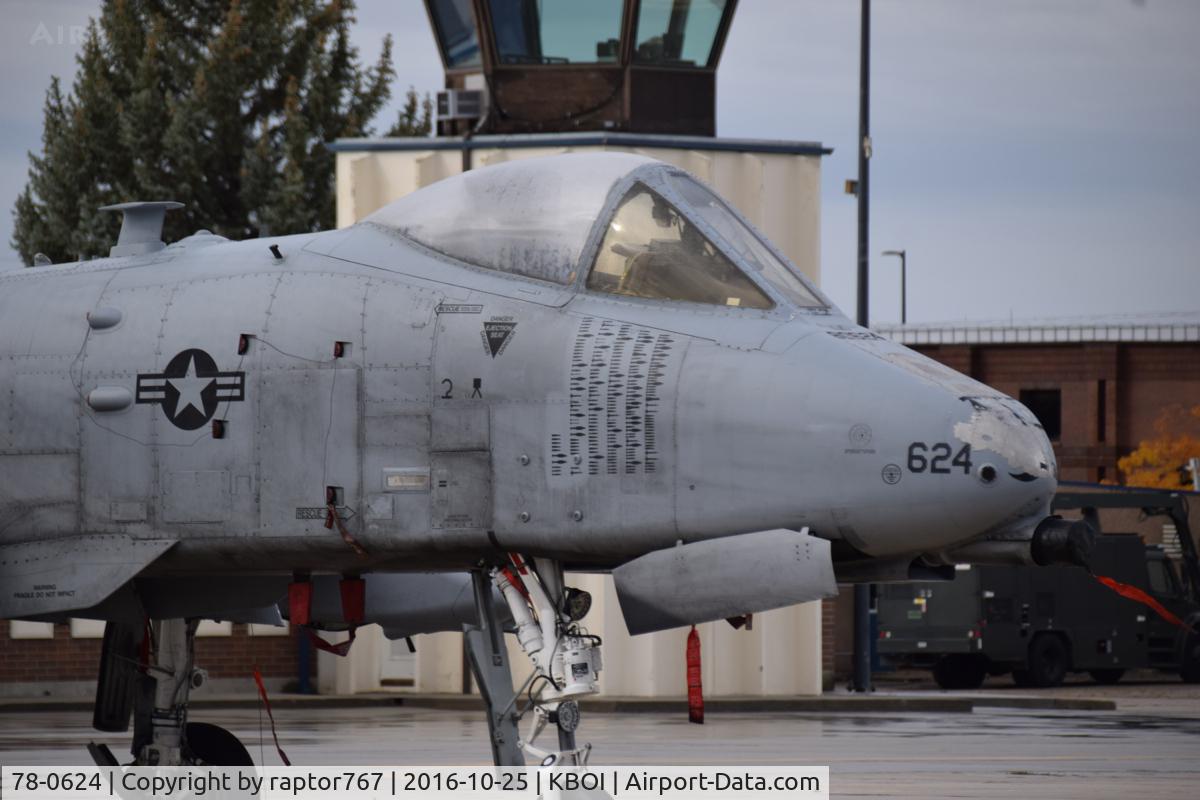78-0624, 1978 Fairchild Republic A-10C Thunderbolt II C/N A10-0244, 190th Fighter Sq., 124th Fighter Wing, Idaho ANG. One of 12 A-10Cs back from 6 months in the Middle East.