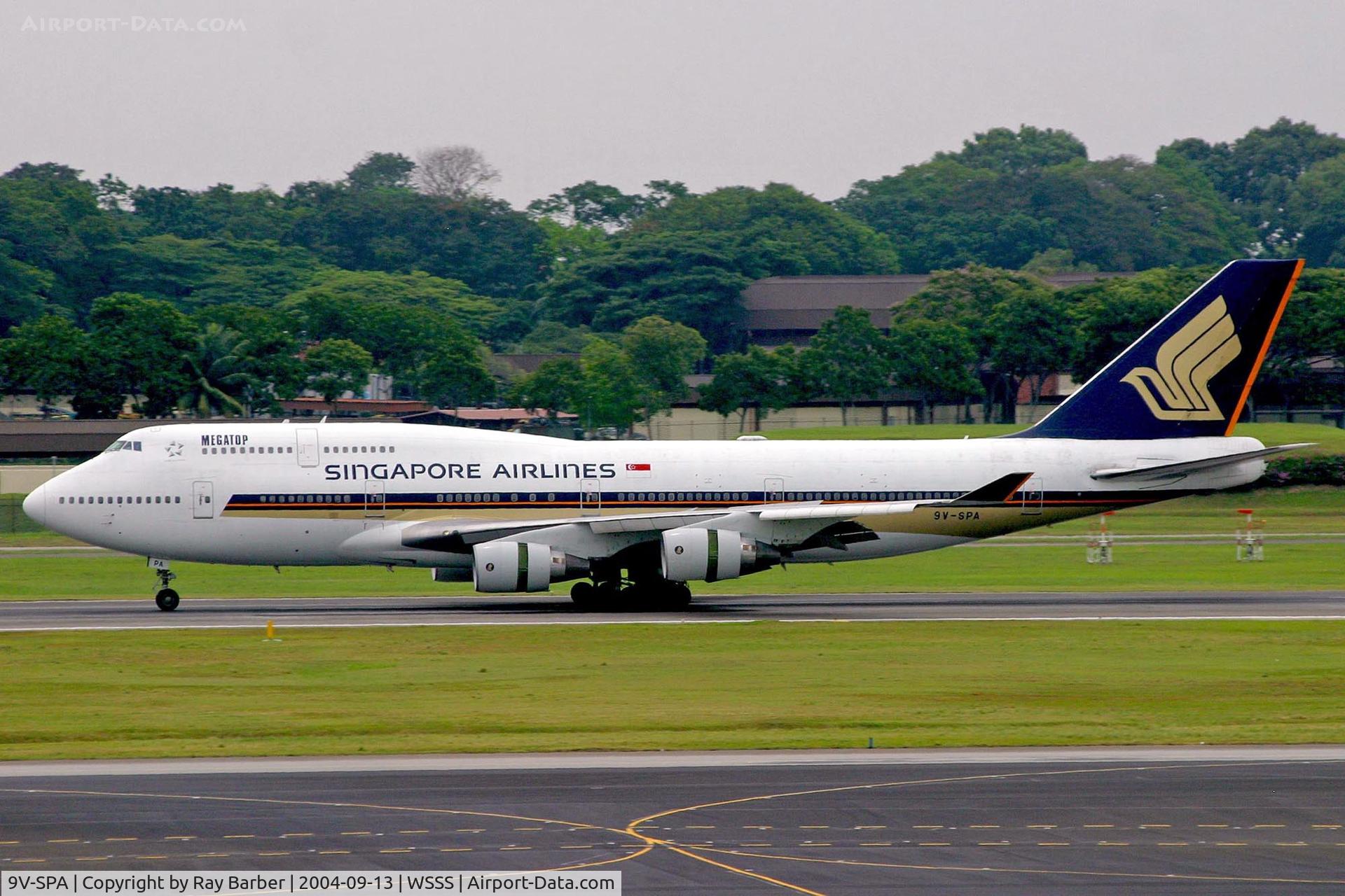 9V-SPA, Boeing 747-412 C/N 26550, Boeing 747-412 [26550] (Singapore Airlines) Singapore-Changi~9V 13/09/2004