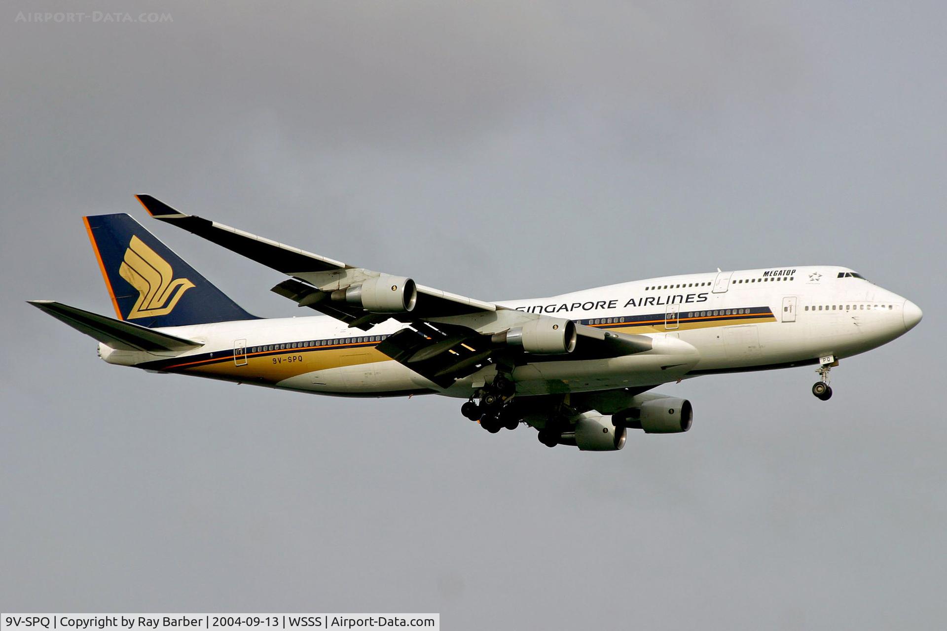 9V-SPQ, Boeing 747-412 C/N 28025, Boeing 747-412 [28025] (Singapore Airlines) Singapore-Changi~9V 13/09/2004