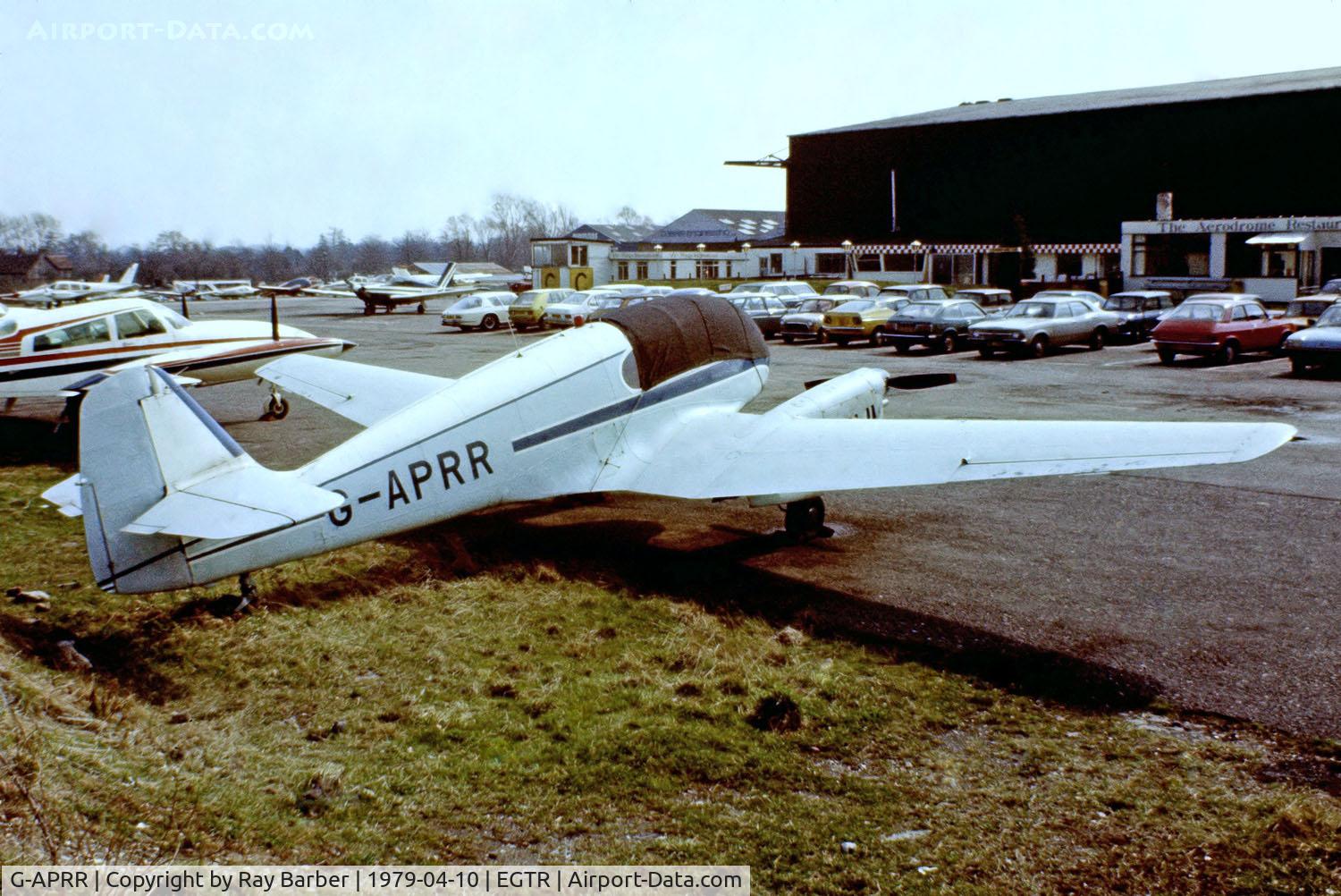 G-APRR, 1956 Let Aero Ae-45S Super C/N 04-014, Aero 45S [04-014] Elstree~G 10/04/1979. From a slide.
