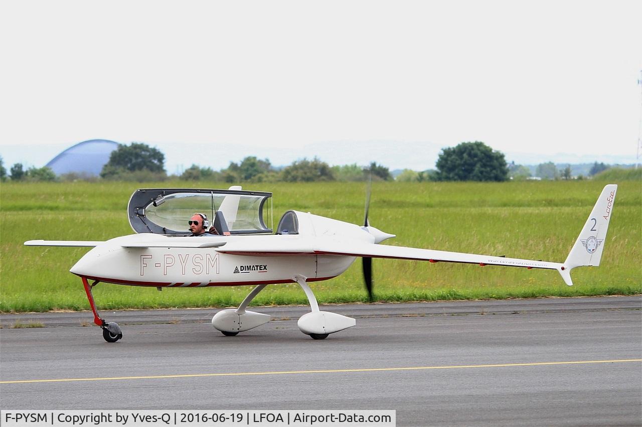 F-PYSM, Rutan VariEze C/N 2048, Rutan VariEze, Taxiing to parking area, Avord Air Base 702 (LFOA) Open day 2016