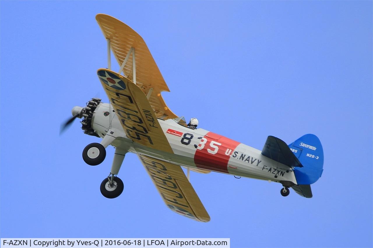 F-AZXN, 1942 Boeing A75N1 (PT-17) C/N 75-3885, Boeing A75N1 (PT-17), On display, Avord Air Base 702 (LFOA) Open day 2016