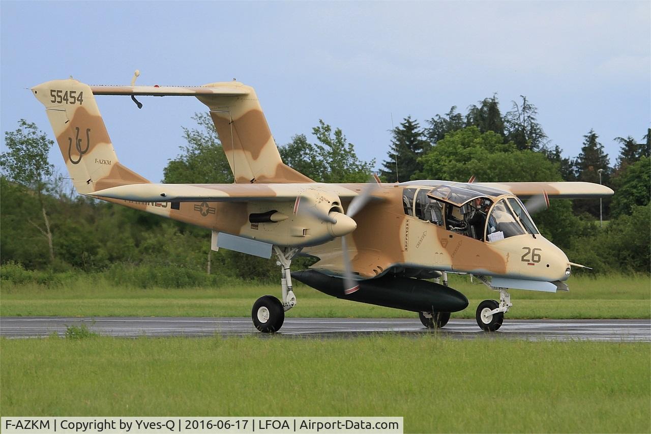 F-AZKM, 1971 North American OV-10B Bronco C/N 338-9 (305-65), North American OV-10B Bronco, Taxiing to parking area, Avord Air Base 702 (LFOA) Open day 2016