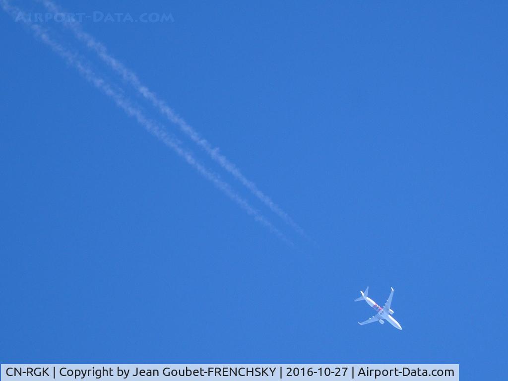 CN-RGK, 2012 Boeing 737-8B6 C/N 33073, RAM760 Casablanca to Paris Orly, with new logo 